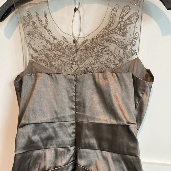Teri Jon Bronze Formal Gown, Size 10 altered to size 6. - Picture 5 of 10